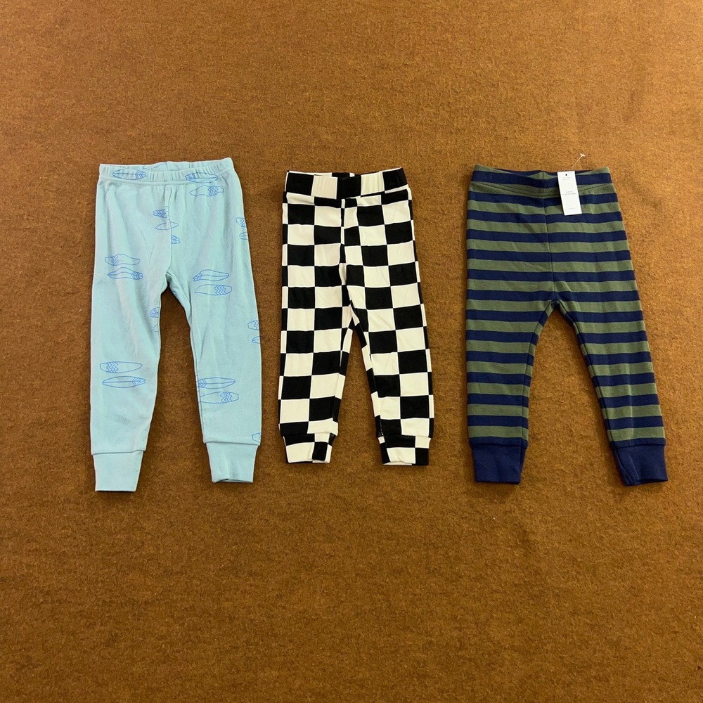 Carters Numu Baby 18M Multicolor Patterned Pajama Pants Leggings Lot of 3 New